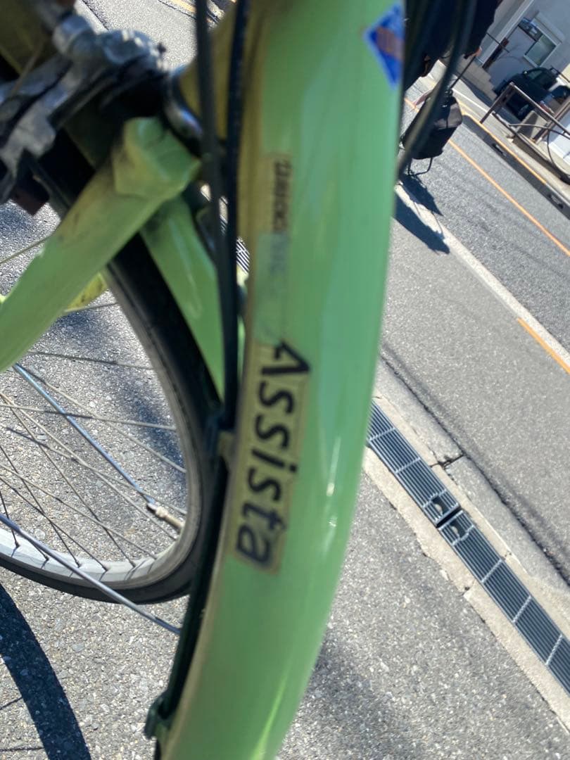 電動アシスト自転車 ライトグリーン
