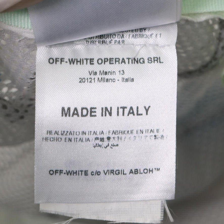OFF-WHITE オフホワイト キャップ 帽子 白×青 O/S ストリート