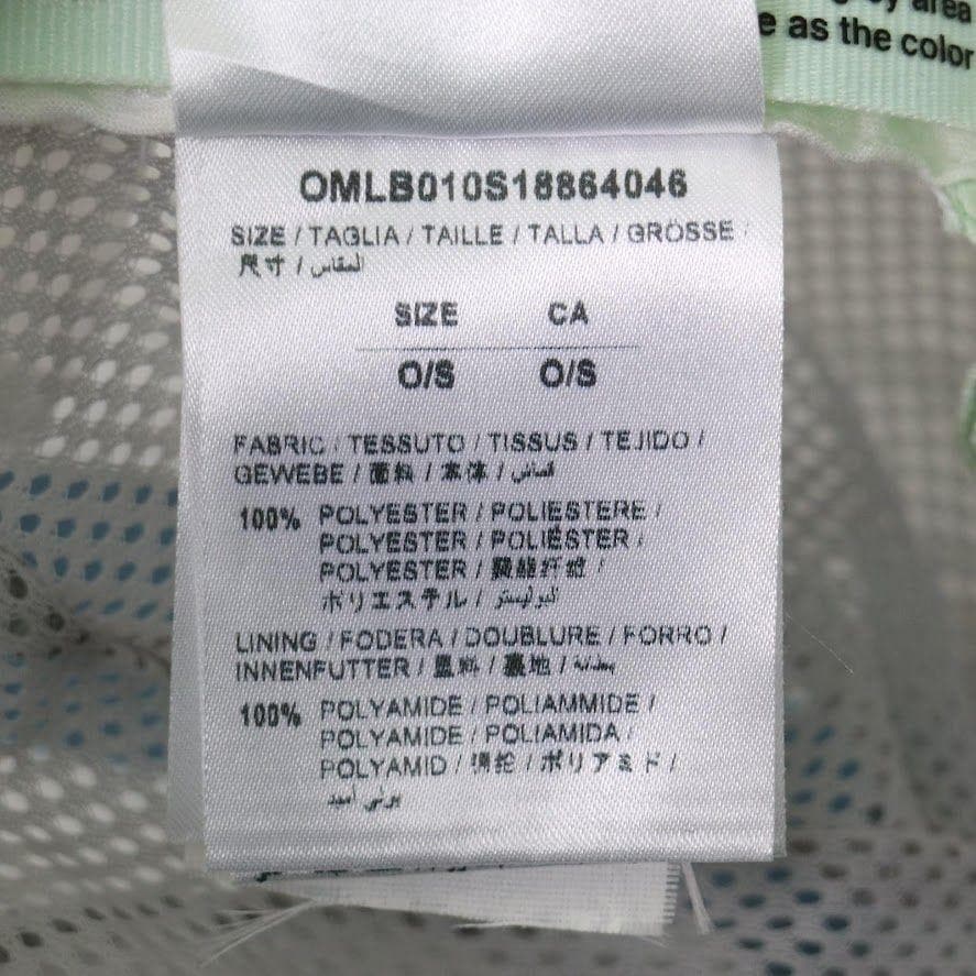 OFF-WHITE オフホワイト キャップ 帽子 白×青 O/S ストリート