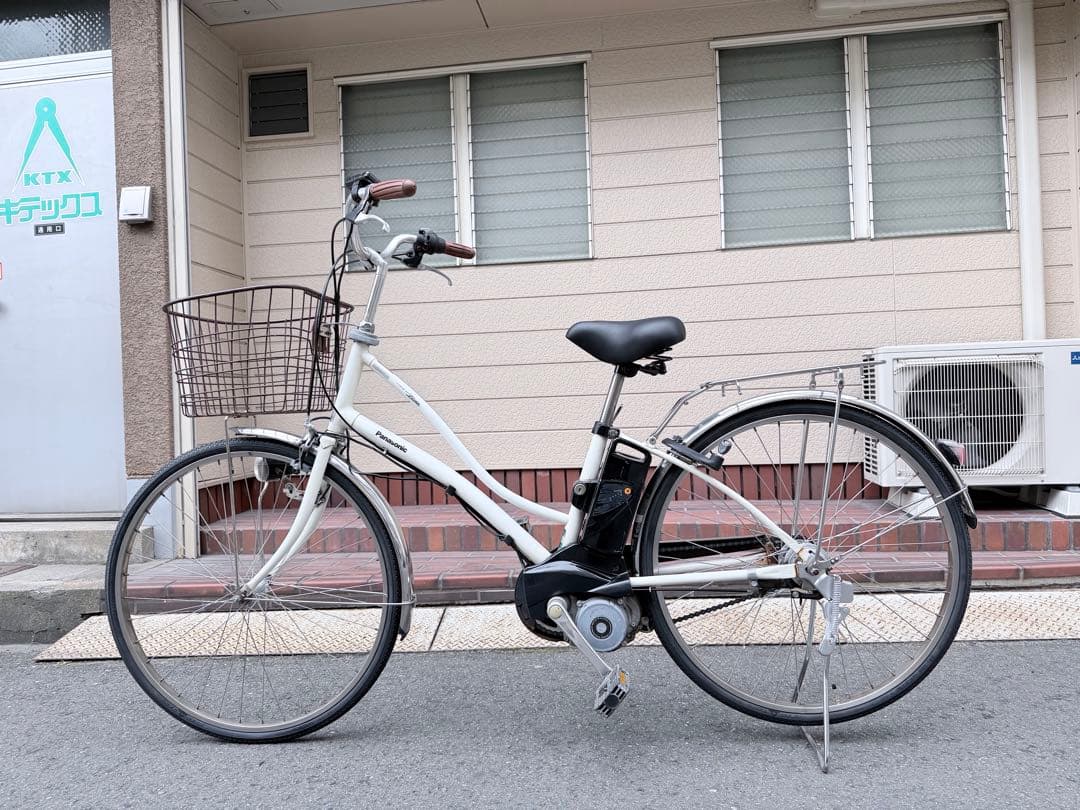 大阪府　パナソニック　電動アシスト自転車　26インチ　バッテリー8.9ah