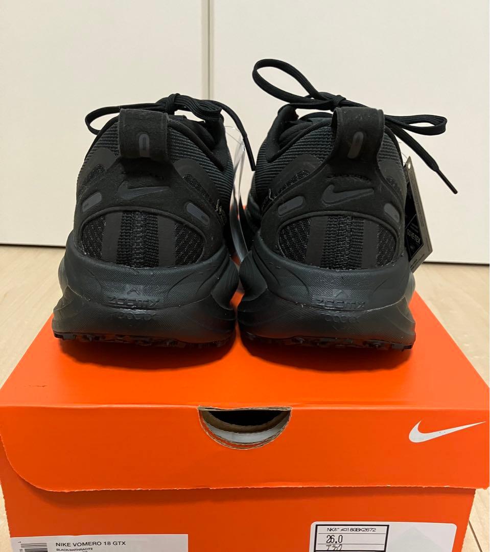 【新品】Nike ボメロ18 GORE-TEX ブラック　26.0 ランニング