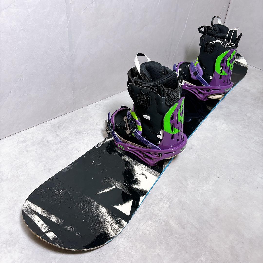 RIDE AGENDA 152cm×FLUX スノーボード 3点セット　Wax済