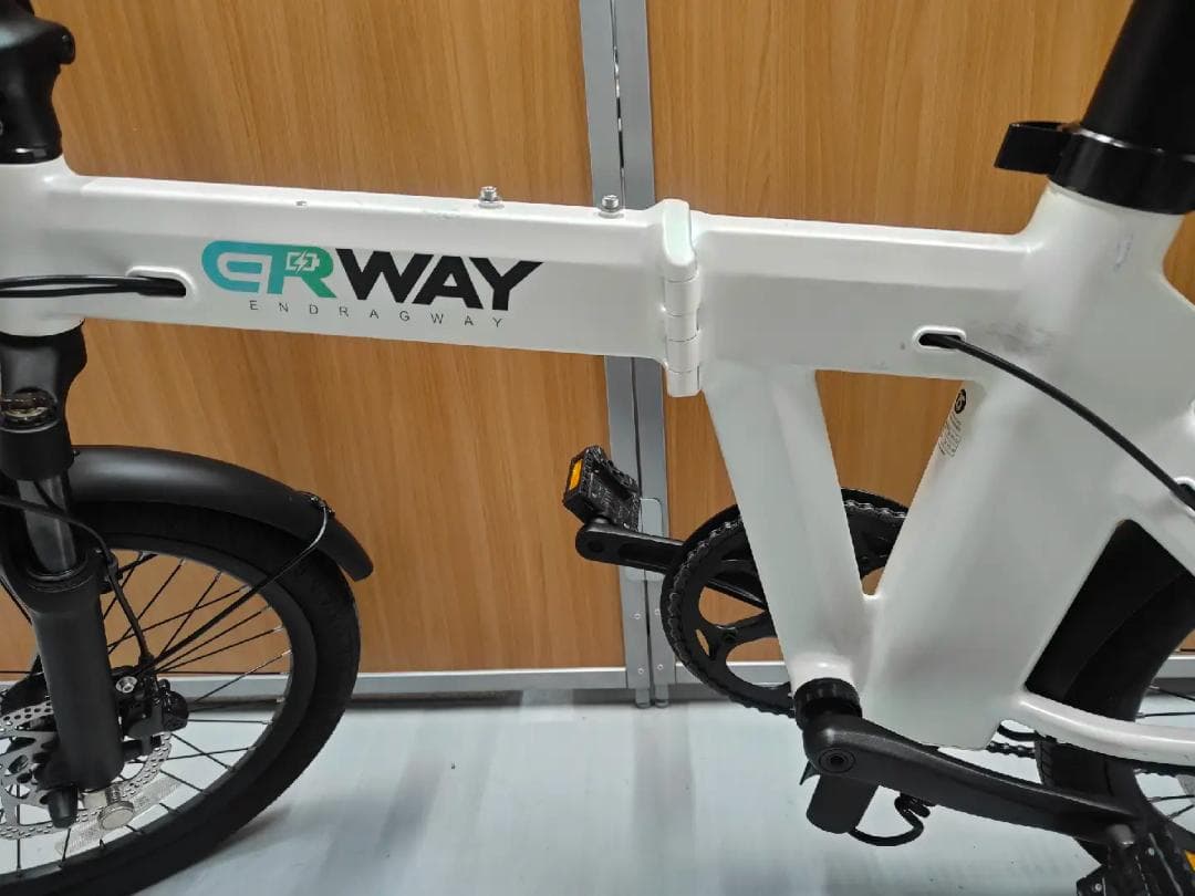 【在庫残りわずか！】折りたたみ電動アシスト自転車ERWAYA02ホワイト
