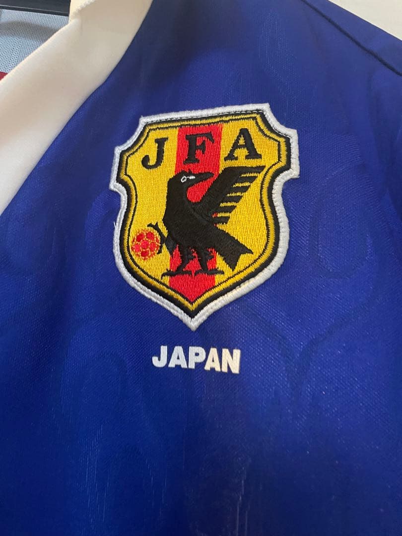 激レア　日本代表　1996 ホームユニフォーム　炎　三浦知良　ドーハの悲劇
