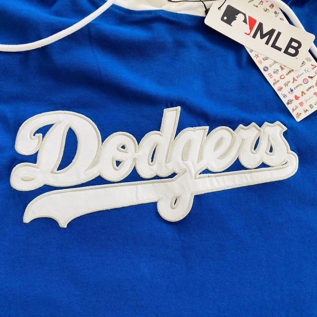 【新品未使用タグ付き】MLBドジャース ユニフォームパーカー半袖Tシャツ 大谷