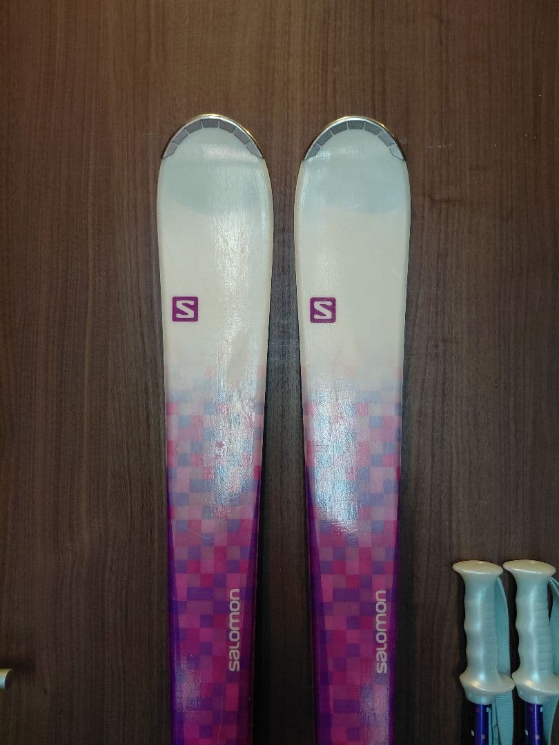 美品【ハイエンド】SALOMON レディース スキーセット メンテ・WAX済み✔
