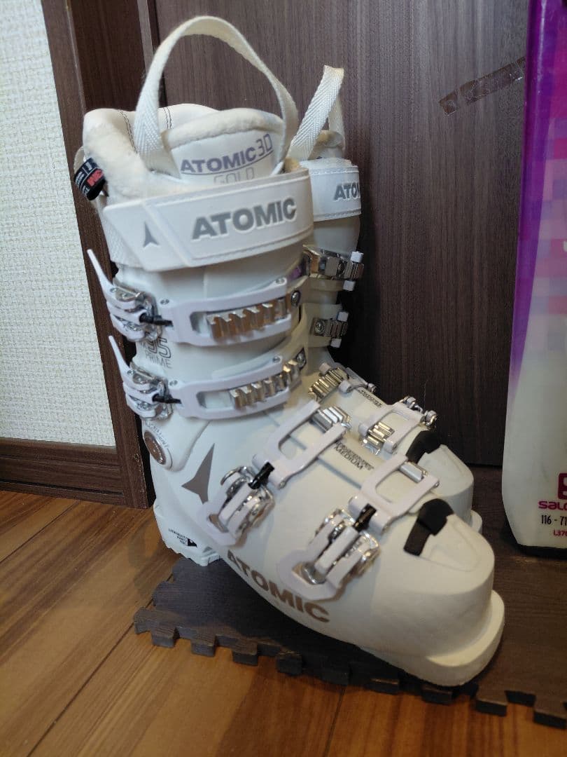 美品【ハイエンド】SALOMON レディース スキーセット メンテ・WAX済み✔