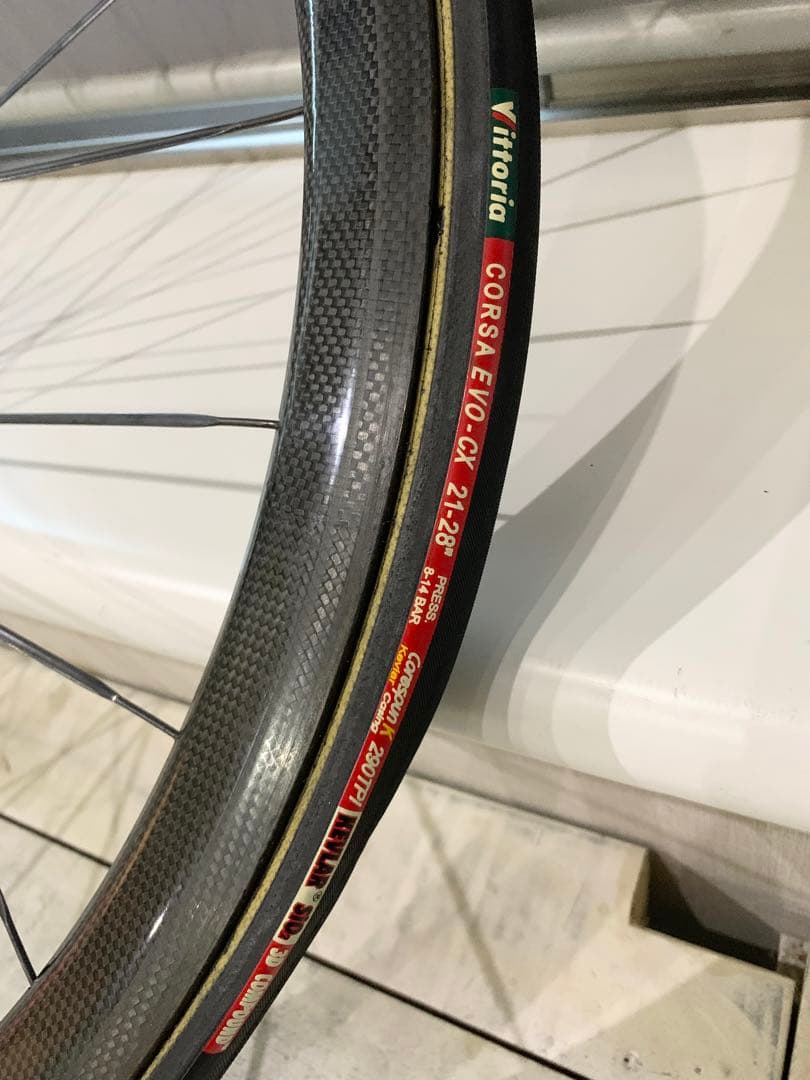 ◆重量タイヤ込1.1kg激軽【カーボンホイール】DURAACEバブ！チューブラー