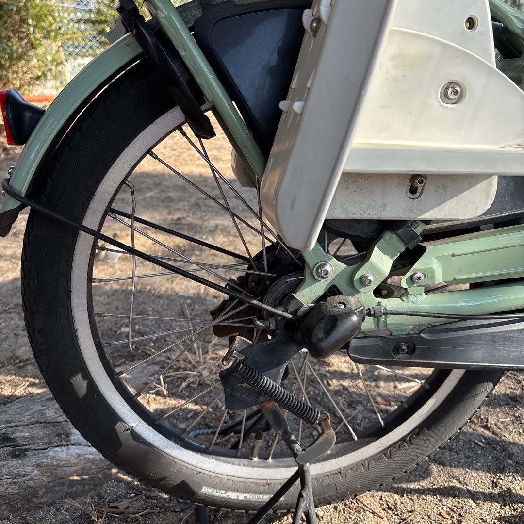 【東京都】引取　電動アシスト自転車 チャイルドシート付き　bikke グリーン