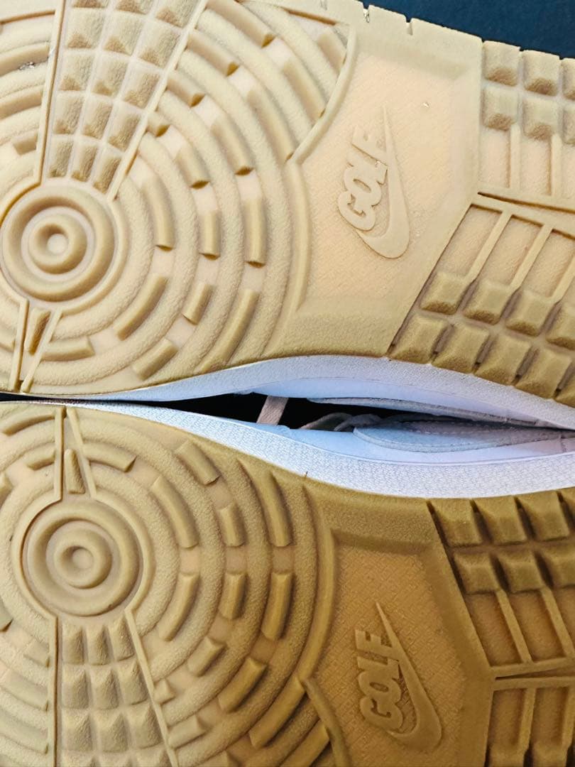 美品 NIKE AIR JORDAN 1 LOW GOLF ホワイト 28