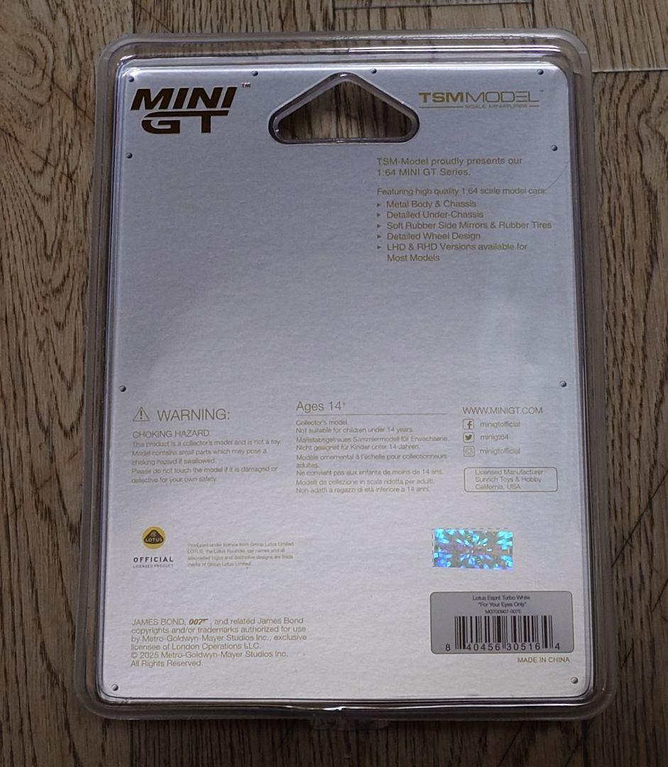 限定品　MINIGT 1/64 ロータス エスプリ ホワイト
