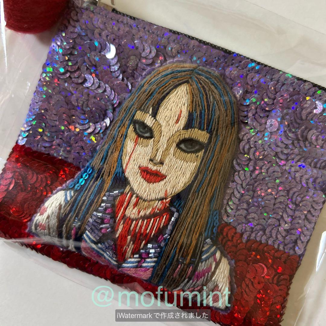 新品 伊藤潤二 富江 tamaoworld 刺繍ポーチ 人肉アクリルスタンド3種