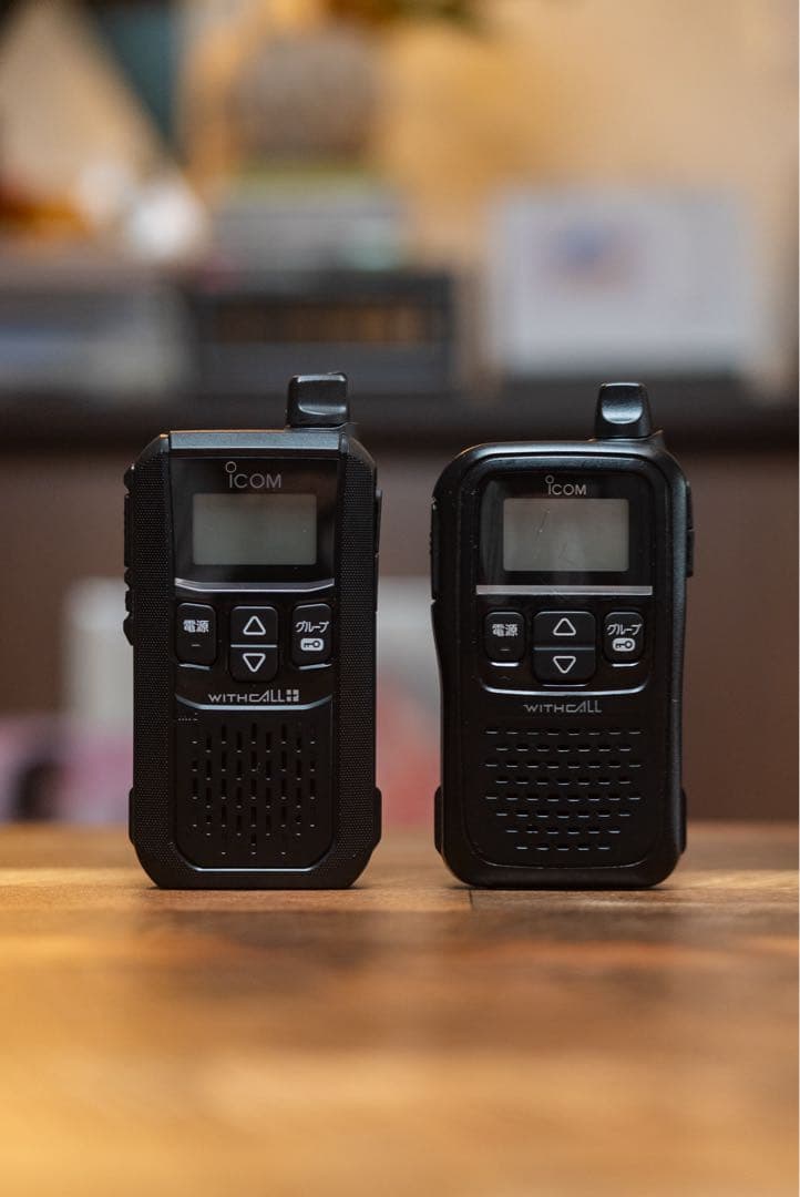 アイコムのWITHCALL トランシーバー 2台イヤホンマイクセット