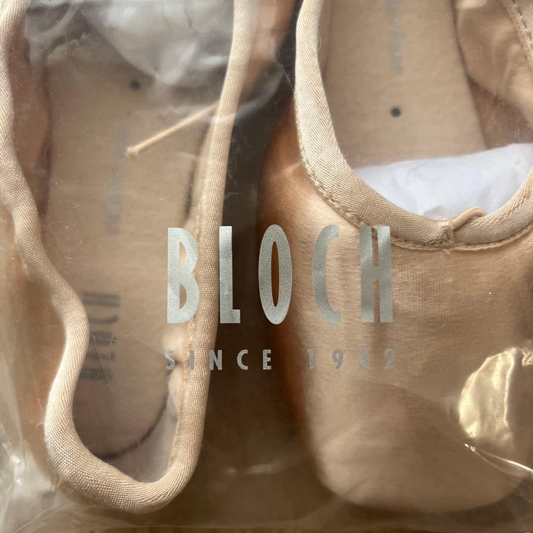 【新品未使用】リボン付き　BLOCH トゥシューズ エレガンス ピンク 5××