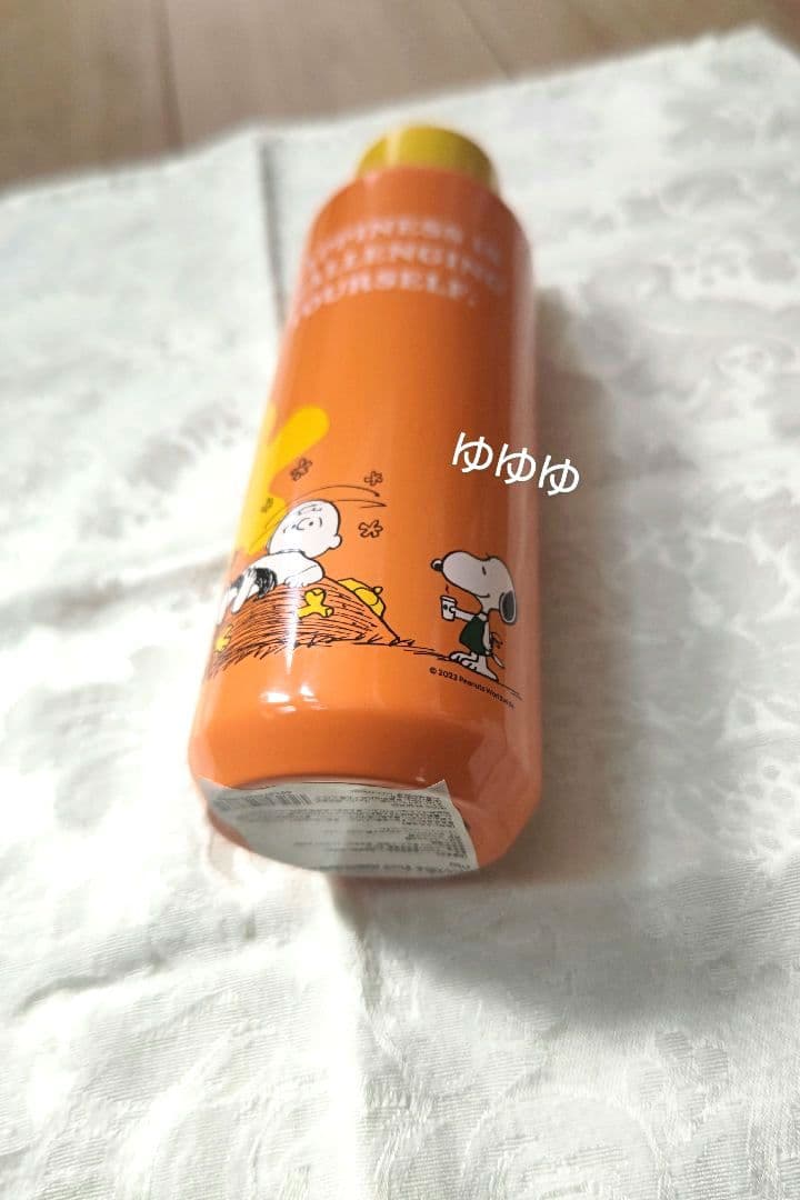 スタバ スヌーピー ステンレスボトル オレンジ PEANUTS SNOOPY
