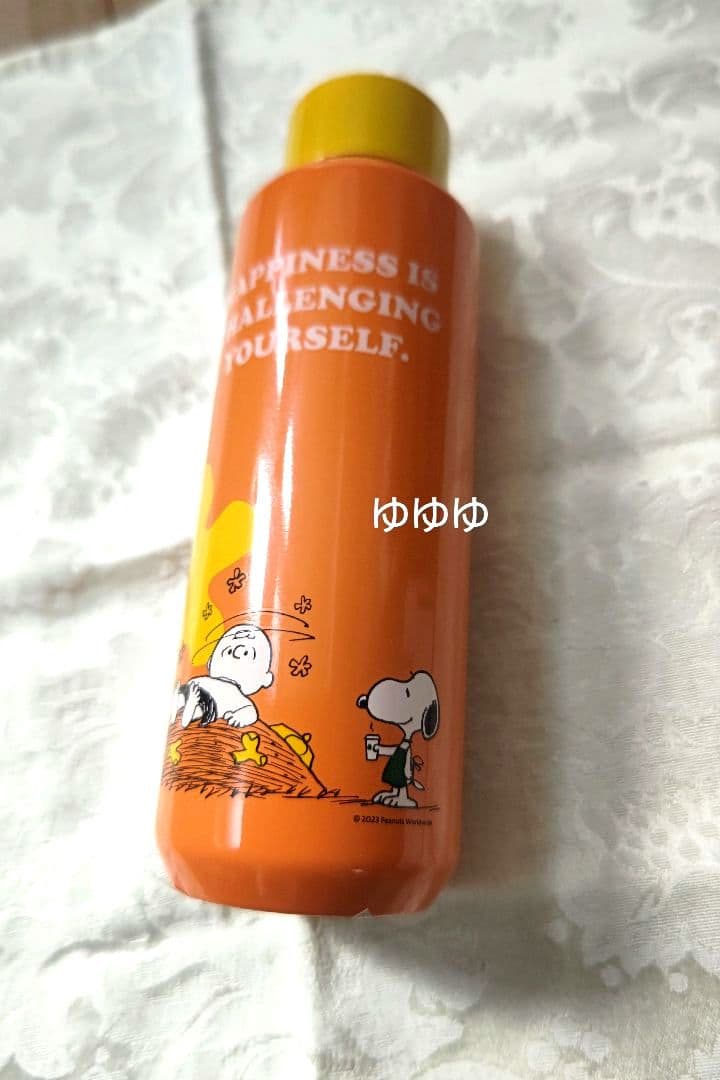 スタバ スヌーピー ステンレスボトル オレンジ PEANUTS SNOOPY