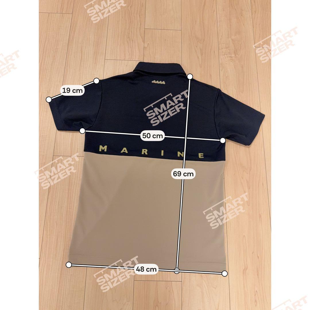 【大人気完売品】muta MARINE バイカラー ポロシャツ サイズM