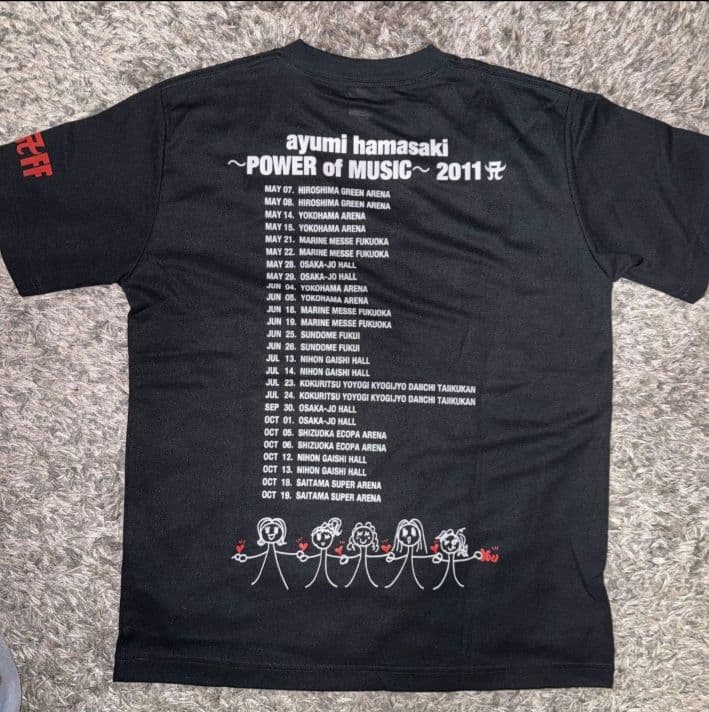 ayumi hamasaki POWER of MUSIC 2011 Tシャツ