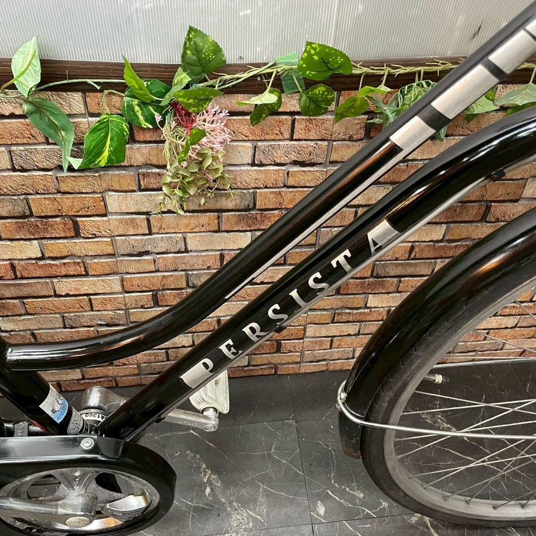 【123】一般車 ママチャリ PERSISTA ブラック 27インチ 変速付き