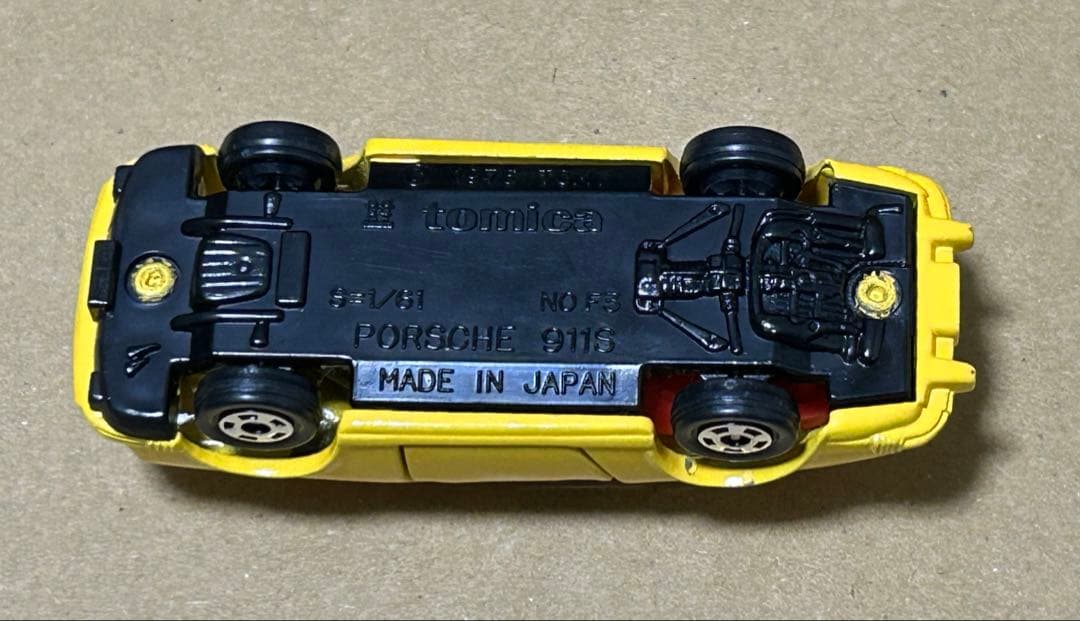 日本製 トミカ ポルシェ911S 黄