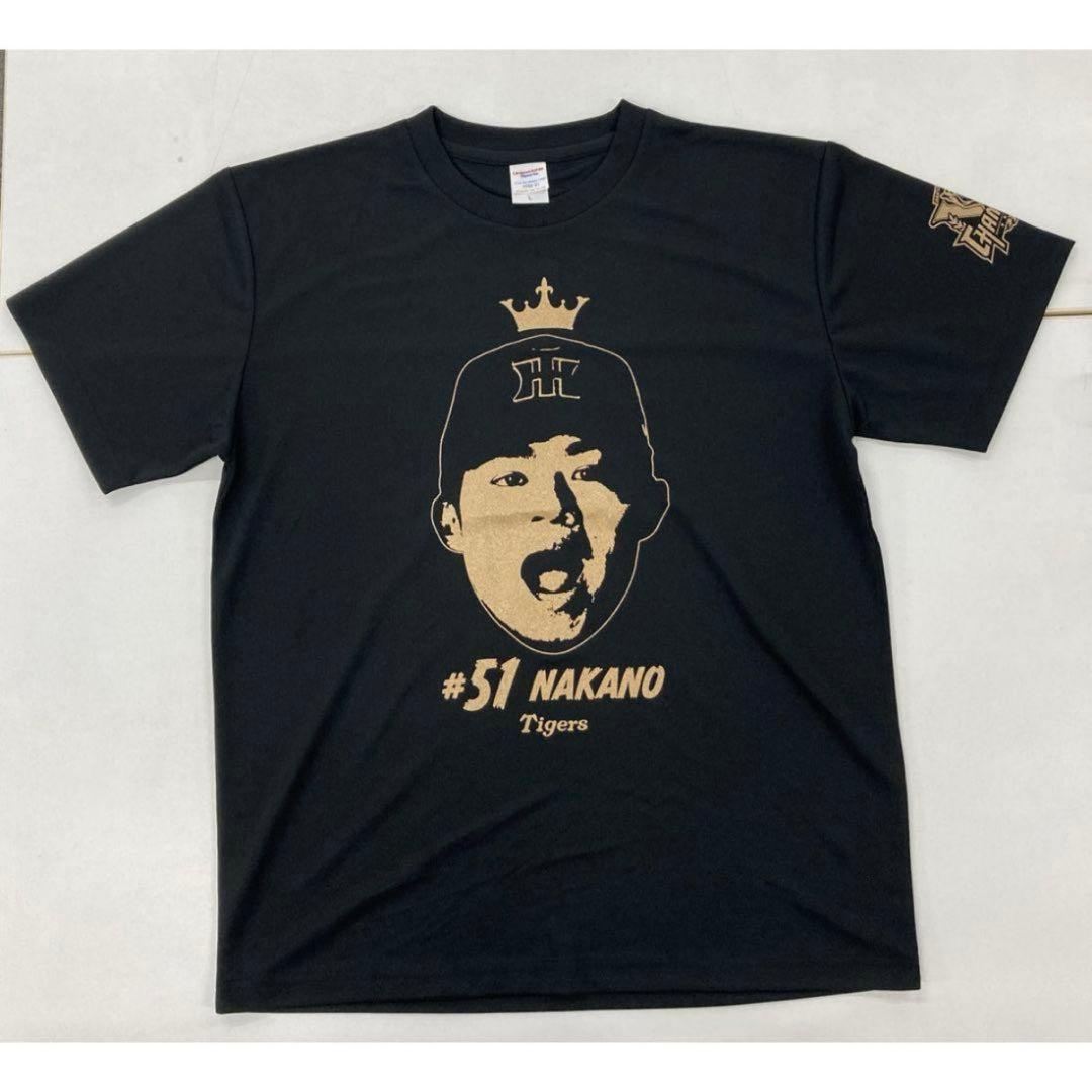 中野拓夢　阪神タイガース　優勝記念シークレット選手顔イラストTシャツ優勝ver