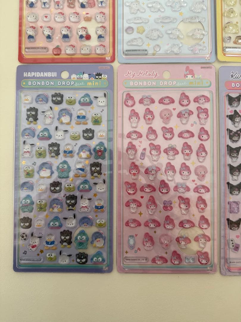 【正規品】ボンボンドロップシール　サンリオミニ　6点セット