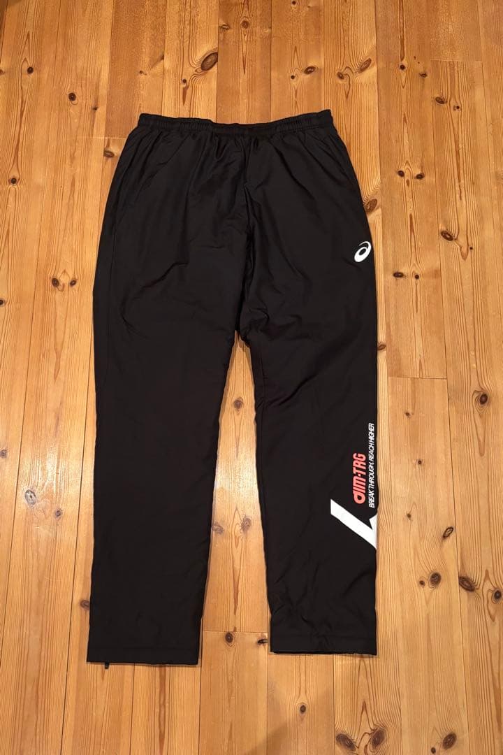 ASICS ジャージ上下セット ブラック　XL