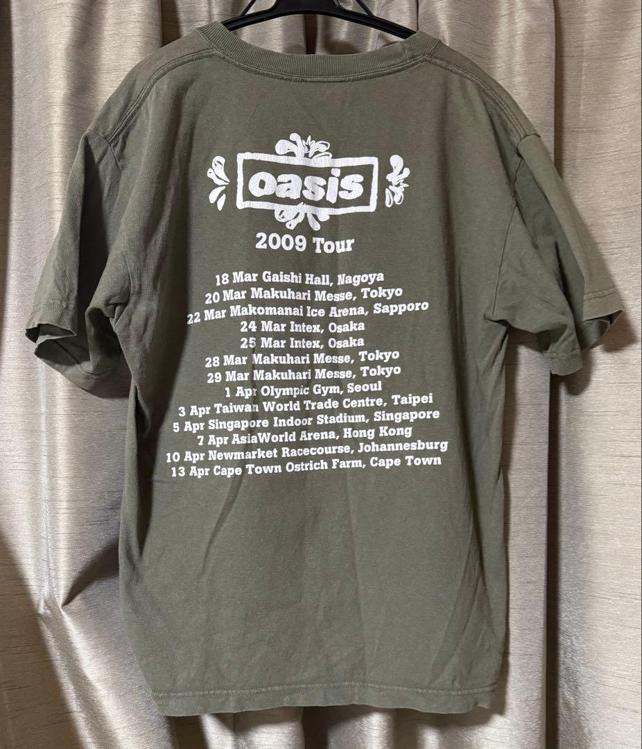 oasis 2009 Tour Tシャツ オリーブグリーン