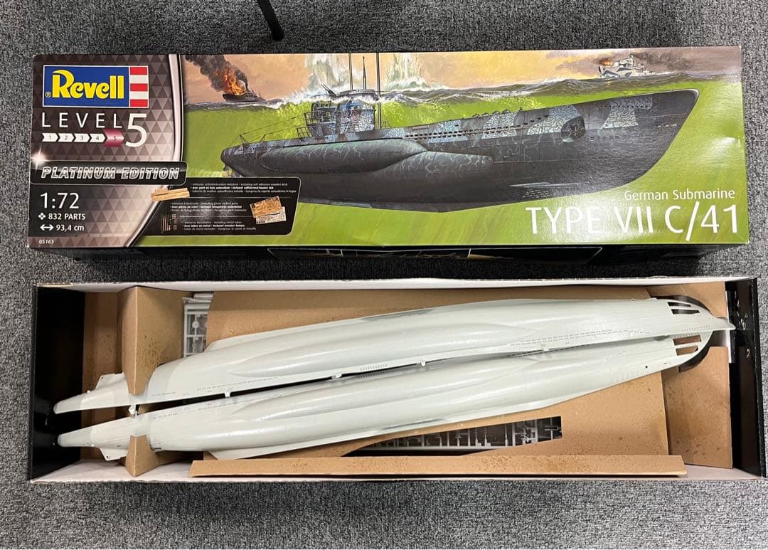 ドイツレベル 1/72 ドイツ海軍 潜水艦 Type VIIC/41 プラモデル