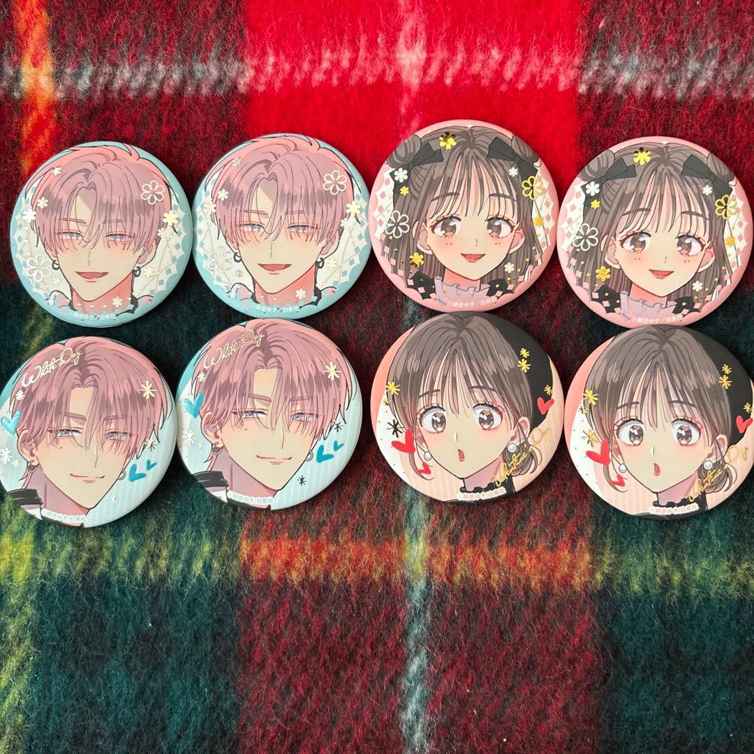 メロンブックスフェア　花とゆめ＆LaLa　多聞くん今どっち!?　缶バッジ　セット
