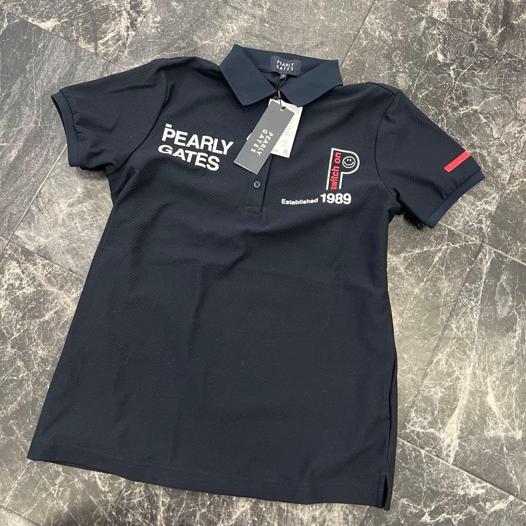 【送料無料】PEARLY GATES ネイビー ポロシャツ L