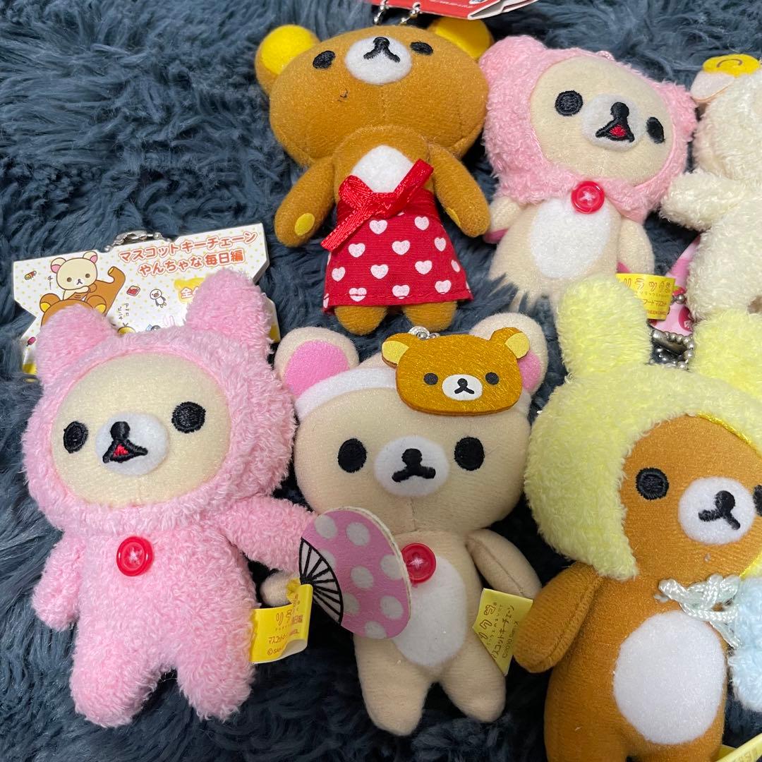 リラックマ コリラックマ ミニ ぬいぐるみ マスコット キーホルダー 平成レトロ
