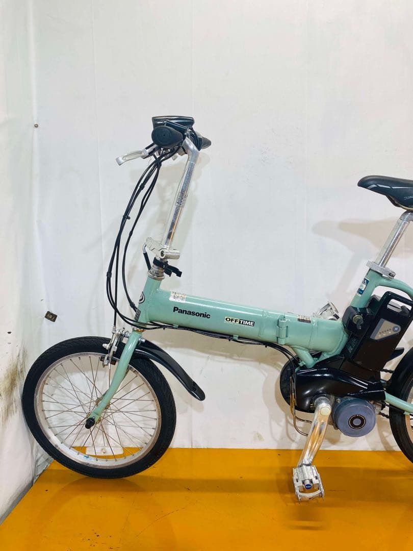 送料無料 条件付き パナソニック折り畳み式 前18/後20型 電動自転車中古車
