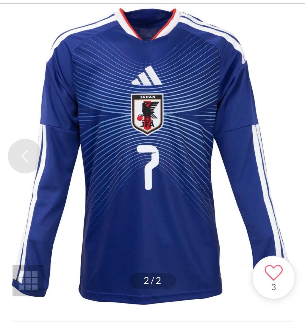 希少サイズ　サッカー日本代表　三笘薫　レプリカ　長袖　adidas正規品