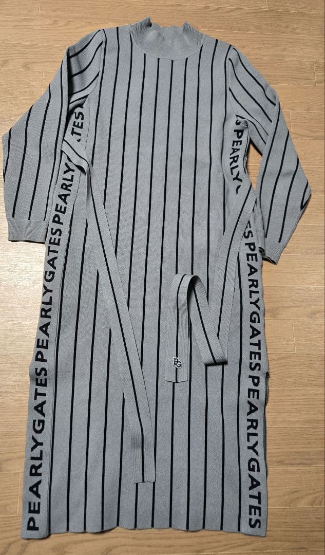 ❣️美品❣️PGパーリーゲイツモックネック、ニット素材のワンピース★サイズ1