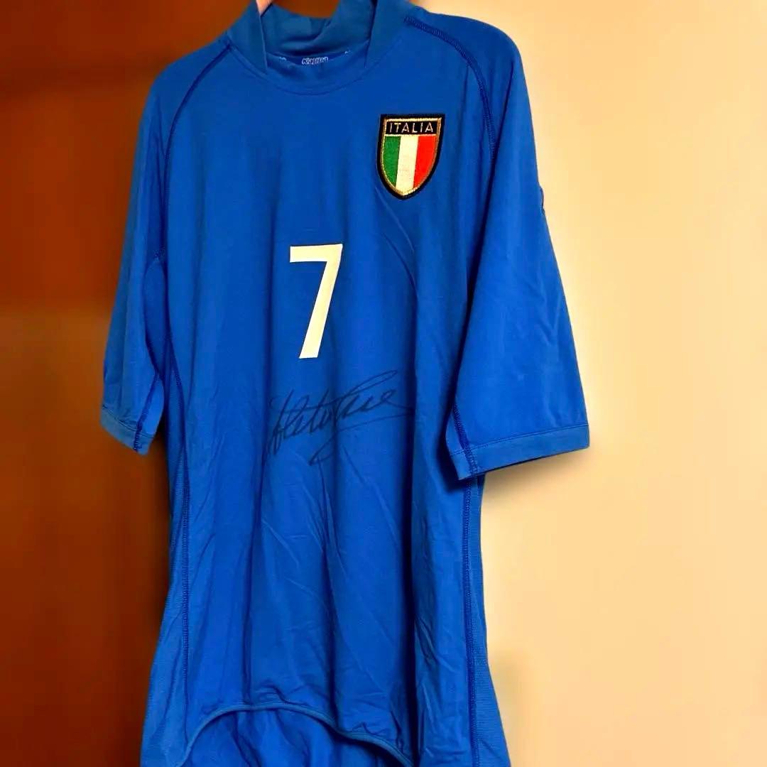 (新品・タグ付き)デルピエロ 直筆サイン入りユニフォーム 2002ワールドカップ