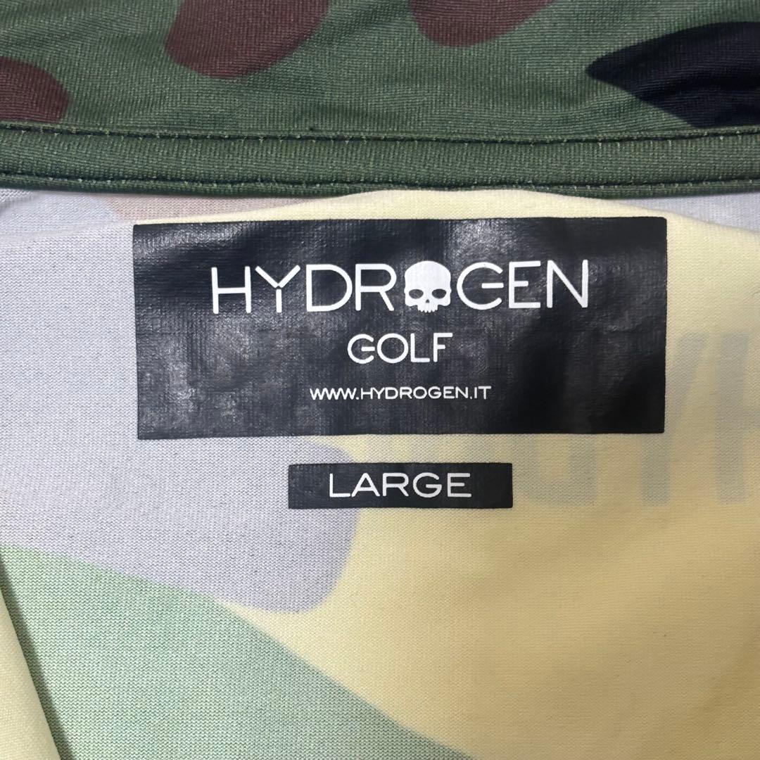 新品未使用✨HYDROGEN ハイドロゲン　カモフラ ゴルフシャツ 迷彩柄　L