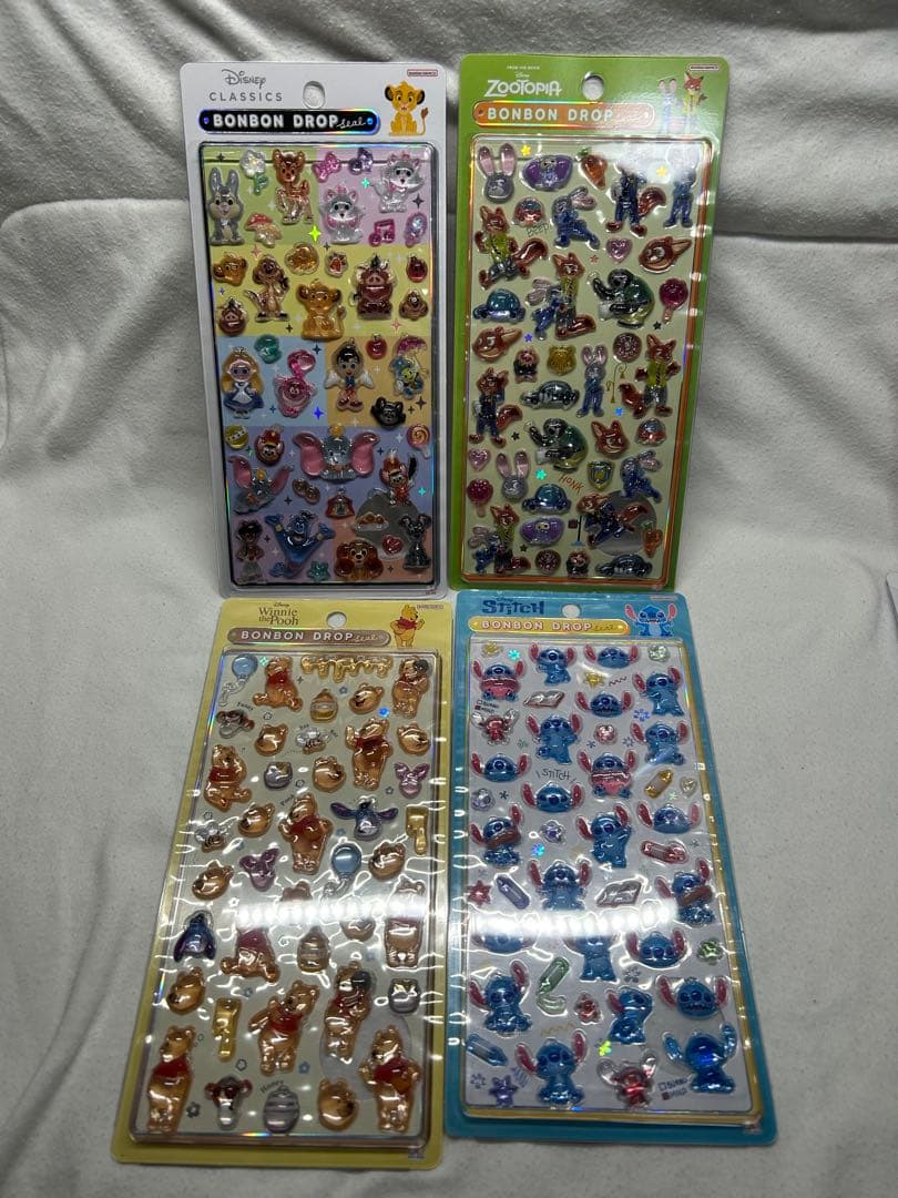 【国内正規品】ボンボンドロップシール　ディズニー サンリオ　11枚　最安値
