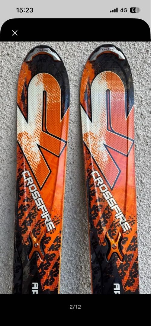 スキー板　K2 APACHE Crossfire サイズ170cm