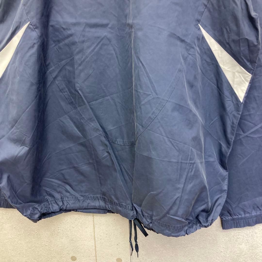 NIKE ナイキ ビッグロゴ ナイロンプルオーバージャケット ピステ XXL 紺