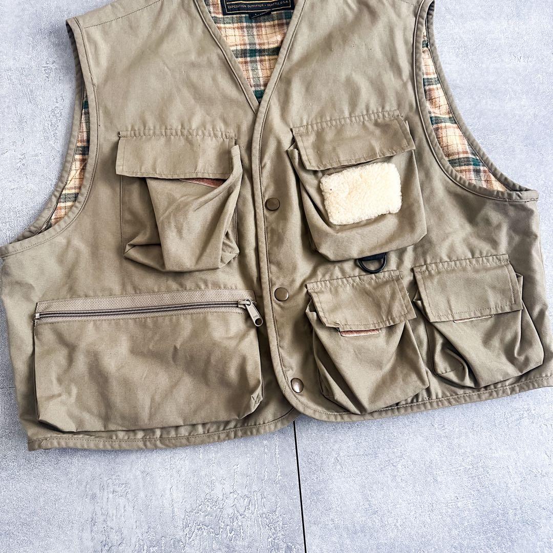 80's~ Eddie Bauer エディーバウアー 黒タグ フィッシングベスト