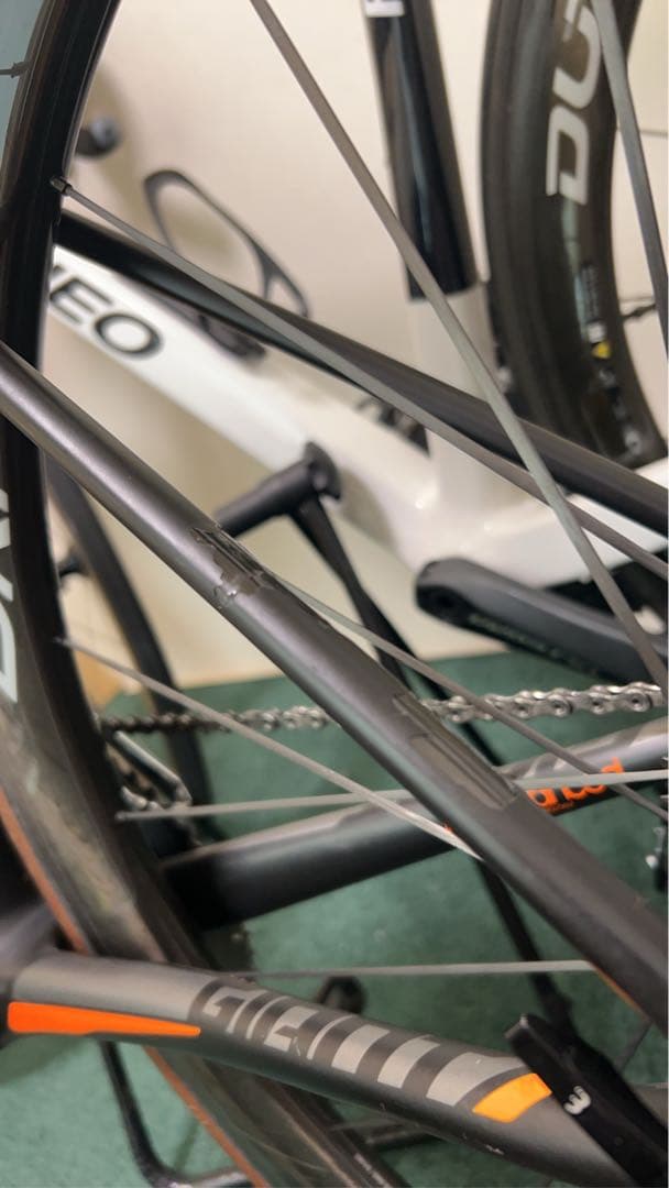 TCR Adv Proフォーク換装/R8000/パワメPES付 フレームジャンク