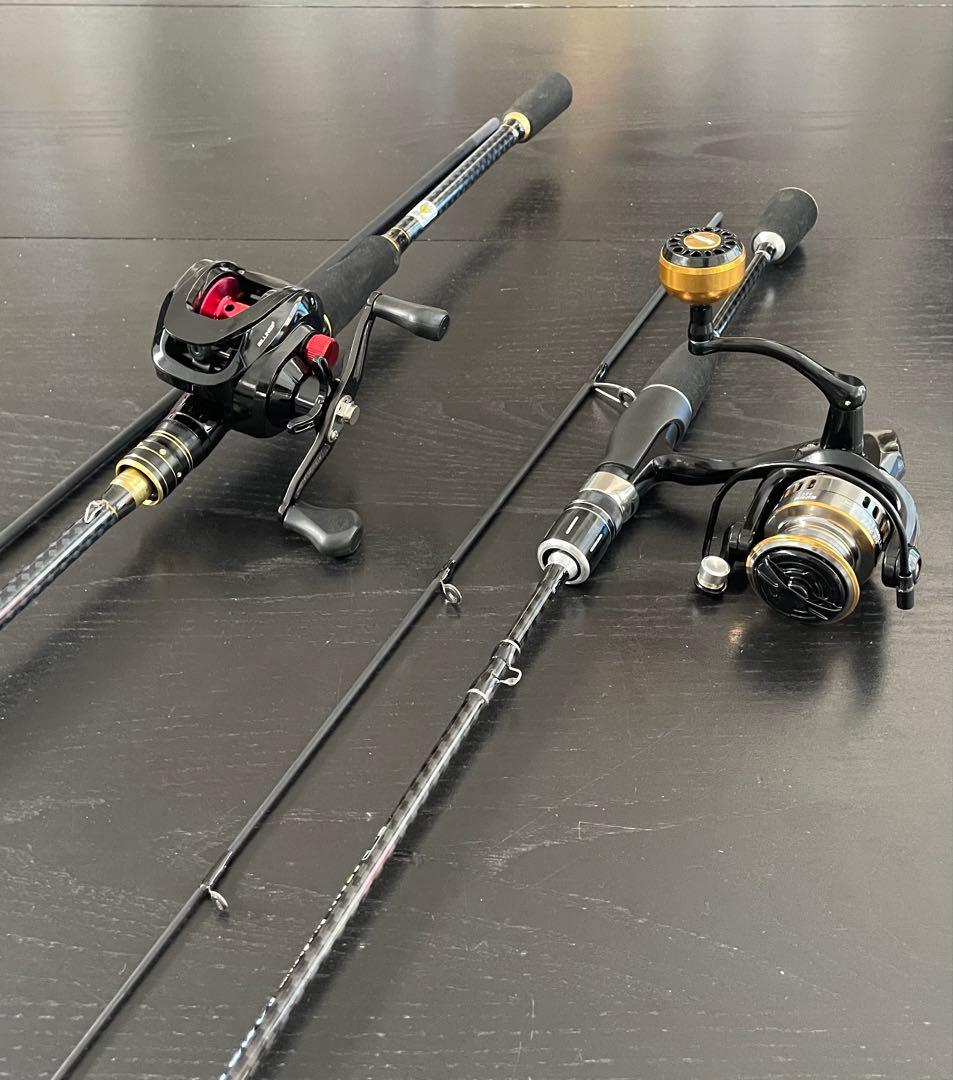 バス釣りダブルセット2ピースベイト&リール2ピーススピニングロッド&リールライン