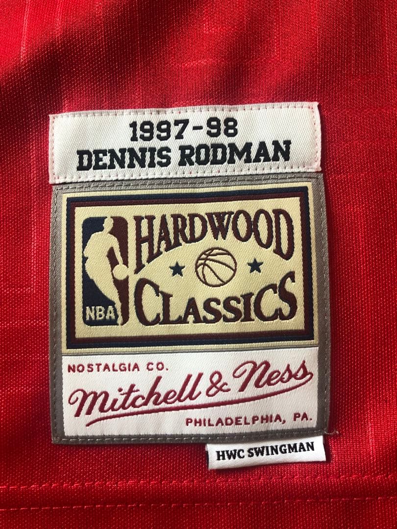 【S未使用タグ付】ロッドマン mitchell&ness CNY ユニフォーム