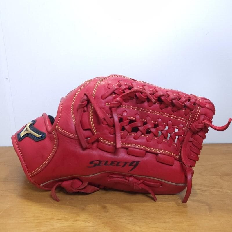 ミズノ MIZUNO セレクトナイン 限定カラー レッド 内野用 軟式グローブ