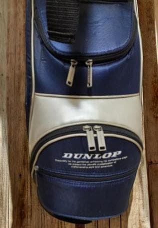 送料無料/美品DUNLOP ネイビー キャディバッグ