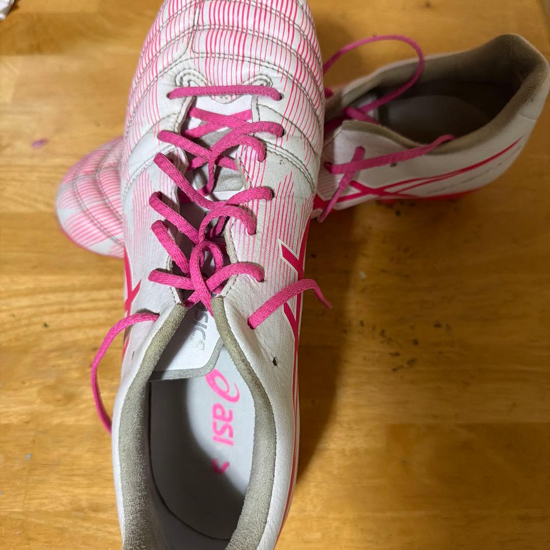 ASICS PRO サッカーシューズ ホワイト/ピンク