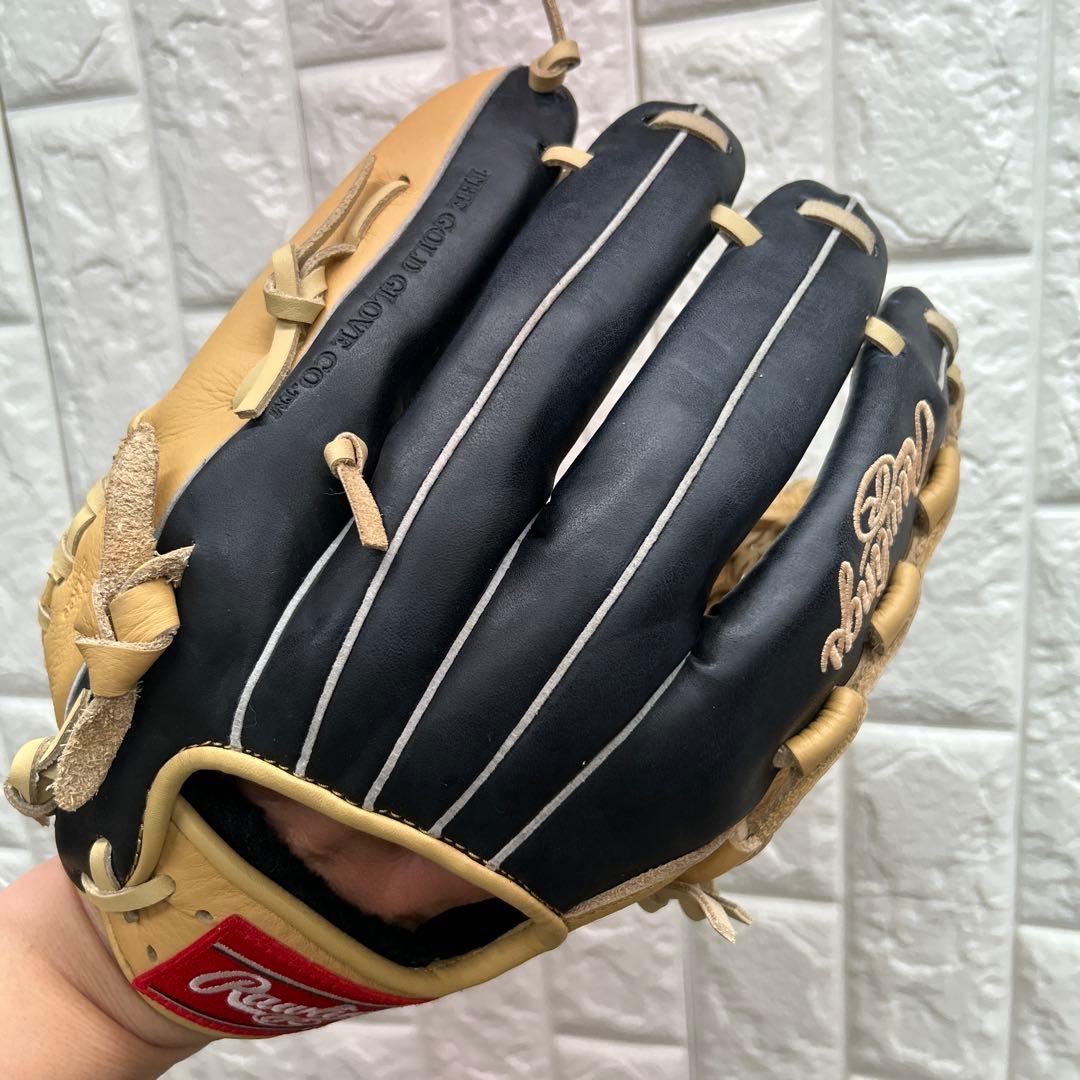 【美品】野球 グローブ 軟式 一般 内野手 外野手 Rawlings