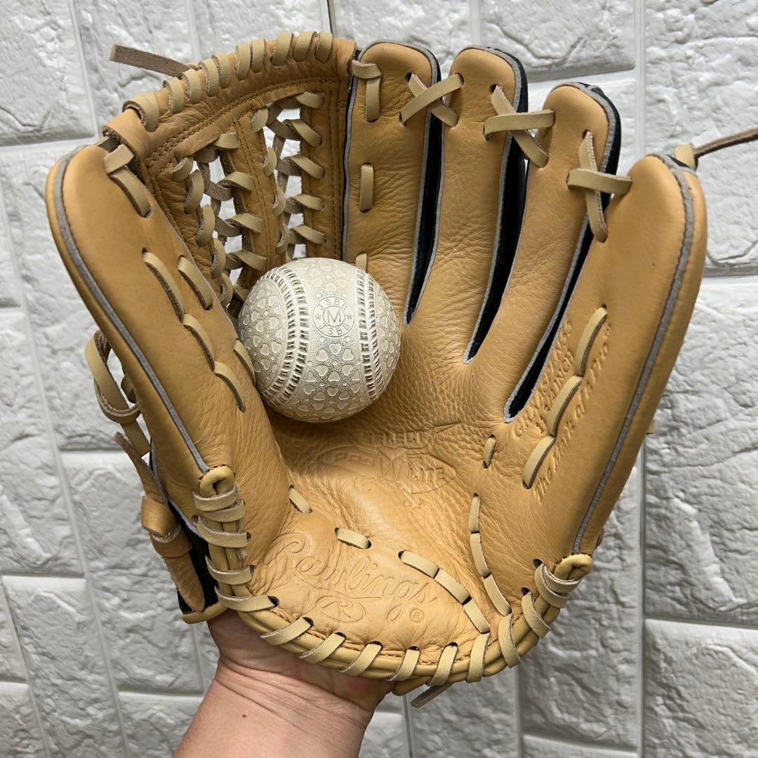 【美品】野球 グローブ 軟式 一般 内野手 外野手 Rawlings