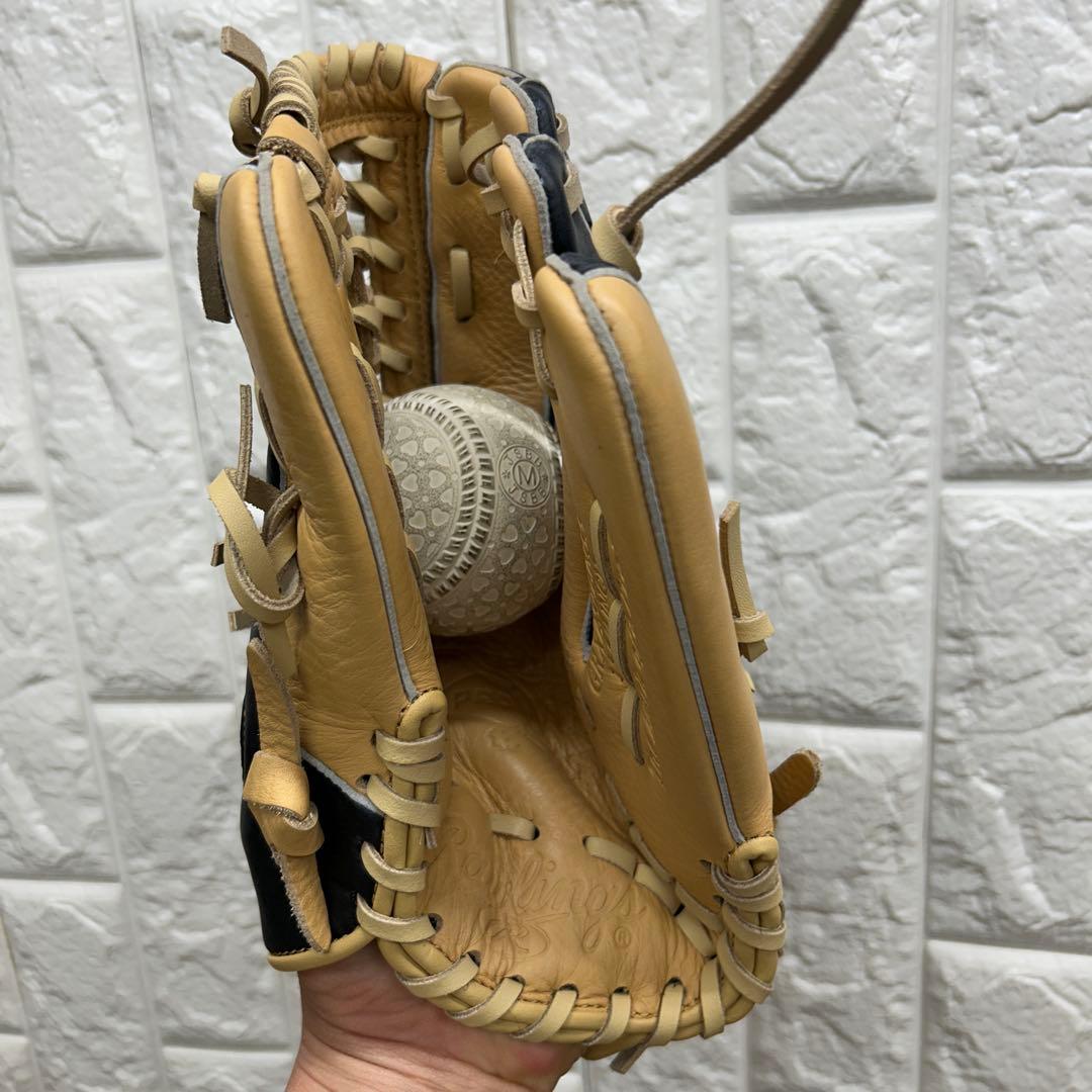 【美品】野球 グローブ 軟式 一般 内野手 外野手 Rawlings